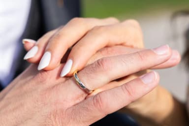 Rings and joined hands